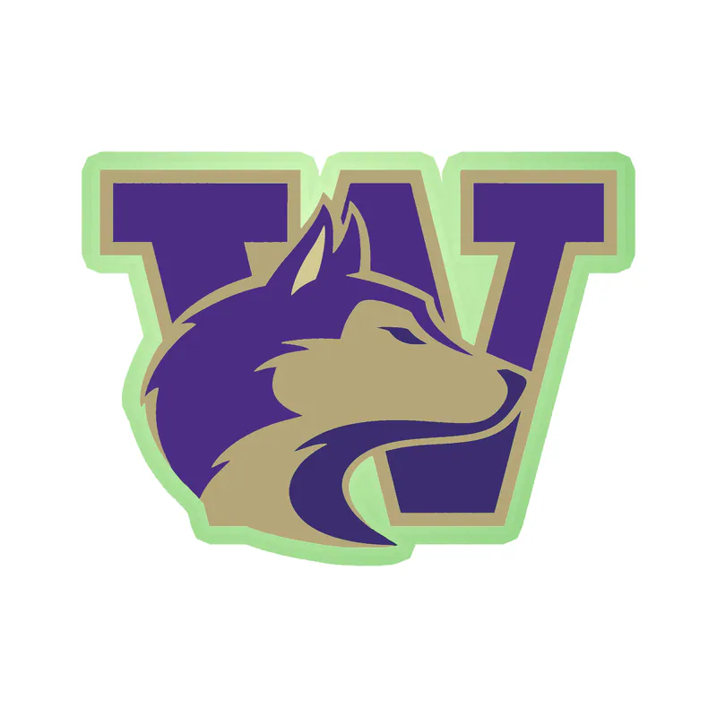 Washington Huskies - Image 2 - Glow in the Dark Vinyl Decal - Custom Size