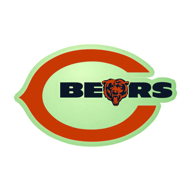 Chicago Bears - Bear Head - Image 20 - Glow in the Dark Vinyl Sticker - Custom Size