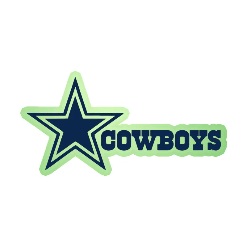 Dallas Cowboys - Star - Image 6 - Glow in the Dark Vinyl Sticker - Custom Size