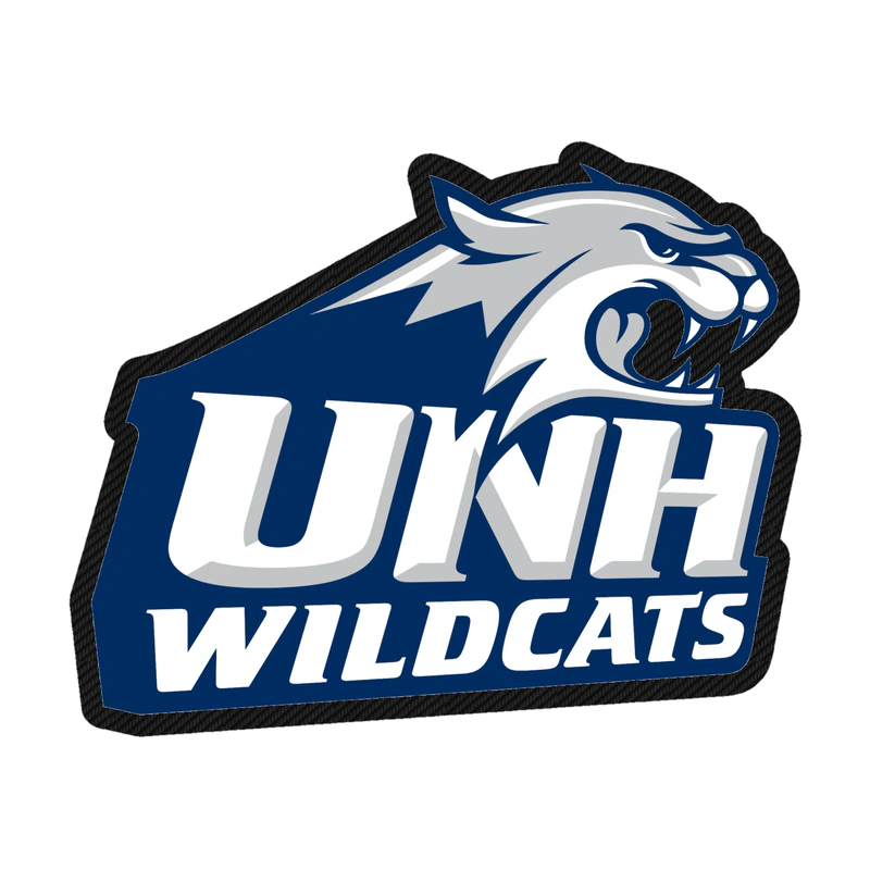 New Hampshire Wildcats Carbon Fiber Vinyl Decal - Custom Size
