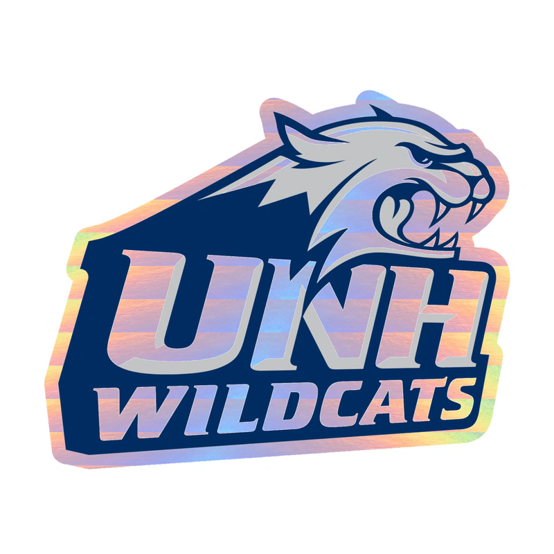 New Hampshire Wildcats Holographic Vinyl Decal - Custom Size