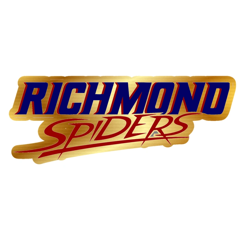 Richmond Spiders - Gold Chrome Vinyl Decal - Custom Size