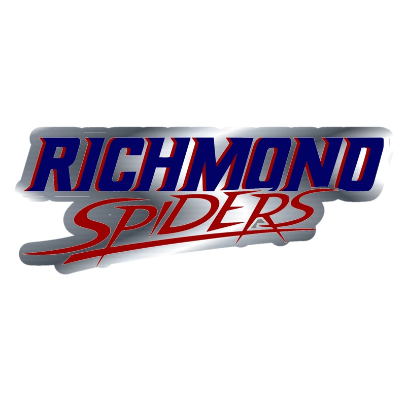 Richmond Spiders - Silver Chrome Vinyl Decal - Custom Size