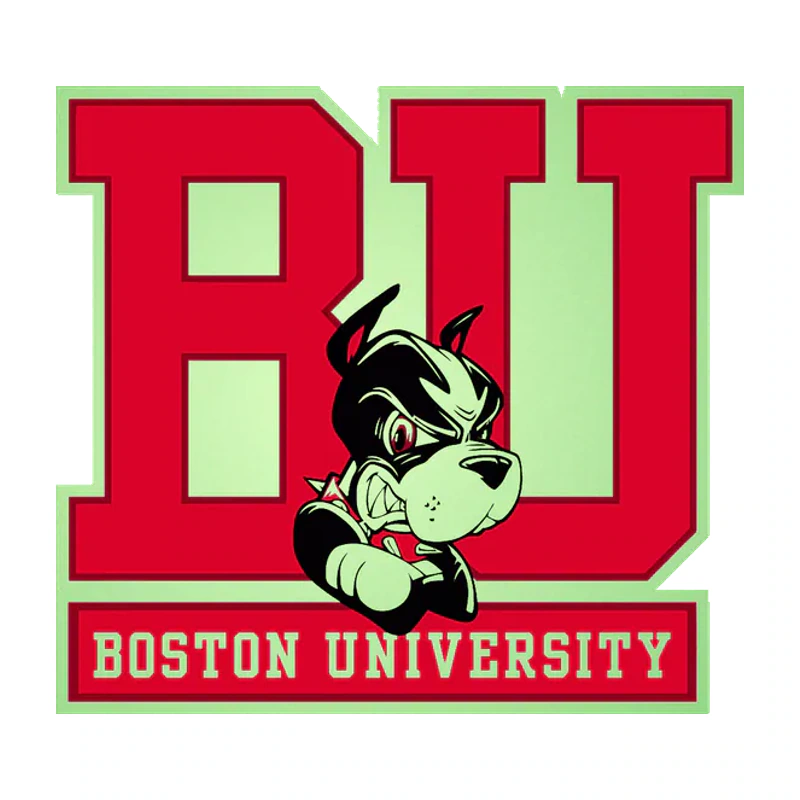 Boston University Terriers Glow in the Dark Vinyl Decal - Custom Size