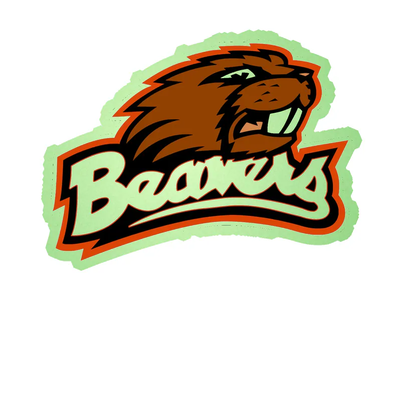 Oregon State Beavers - Image 1 - Glow in the Dark Vinyl Decal - Custom Size