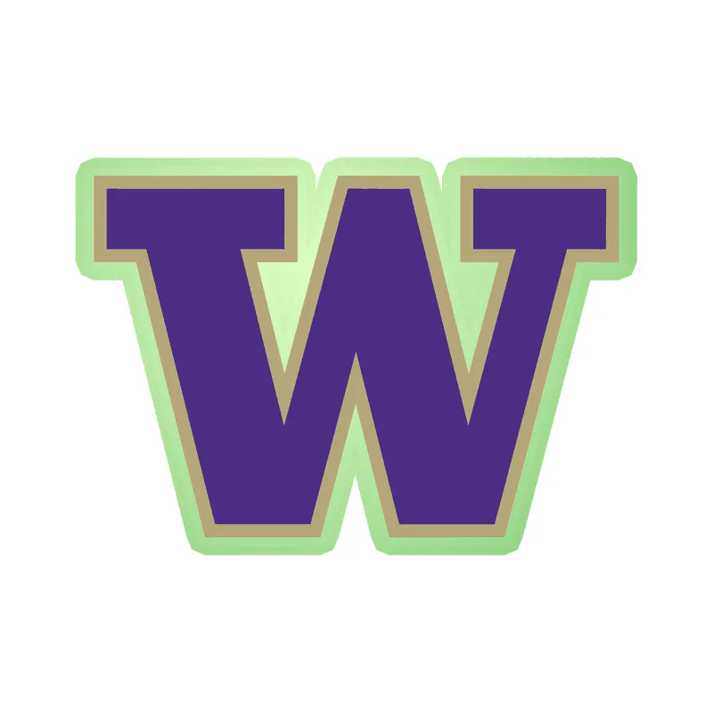 Washington Huskies - Image 1 - Glow in the Dark Vinyl Decal - Custom Size