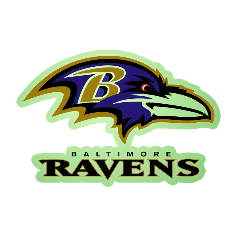 Baltimore Ravens - Image 13 - Glow in the Dark Vinyl Sticker - Custom Size