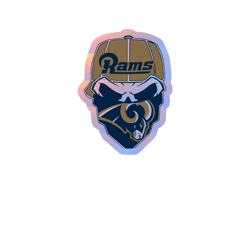 Los Angeles Rams - Image 10 - Holographic Vinyl Sticker - Custom Size