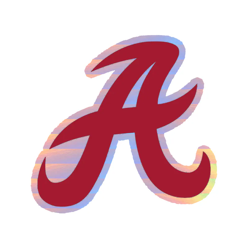 Alabama Crimson Tide - Image 10 - Holographic Vinyl Decal - Custom Size
