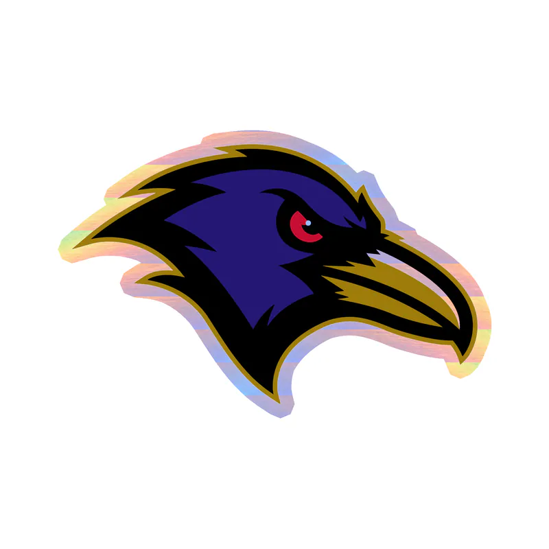 Baltimore Ravens - Image 7 - Holographic Vinyl Sticker - Custom Size