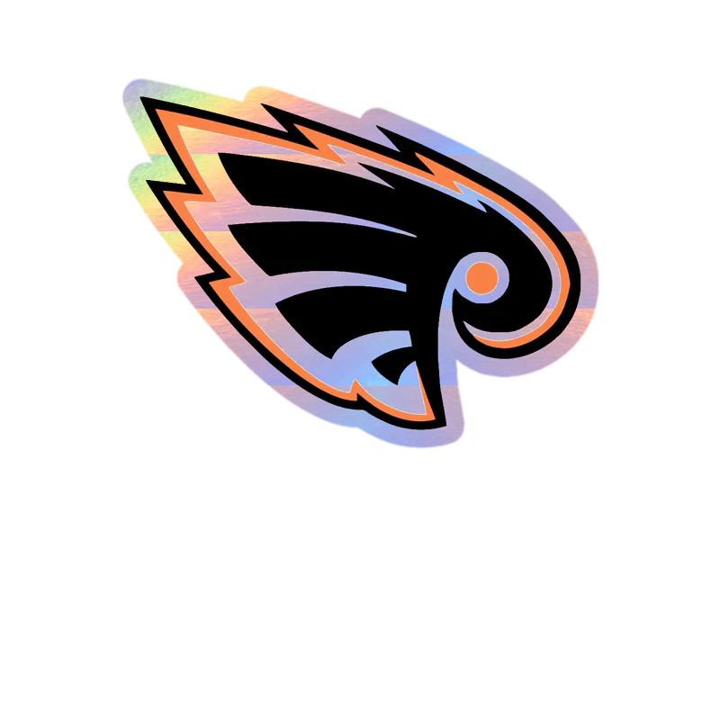 Philadelphia Flyers - Image 1 - Holographic Vinyl Sticker - Custom Size