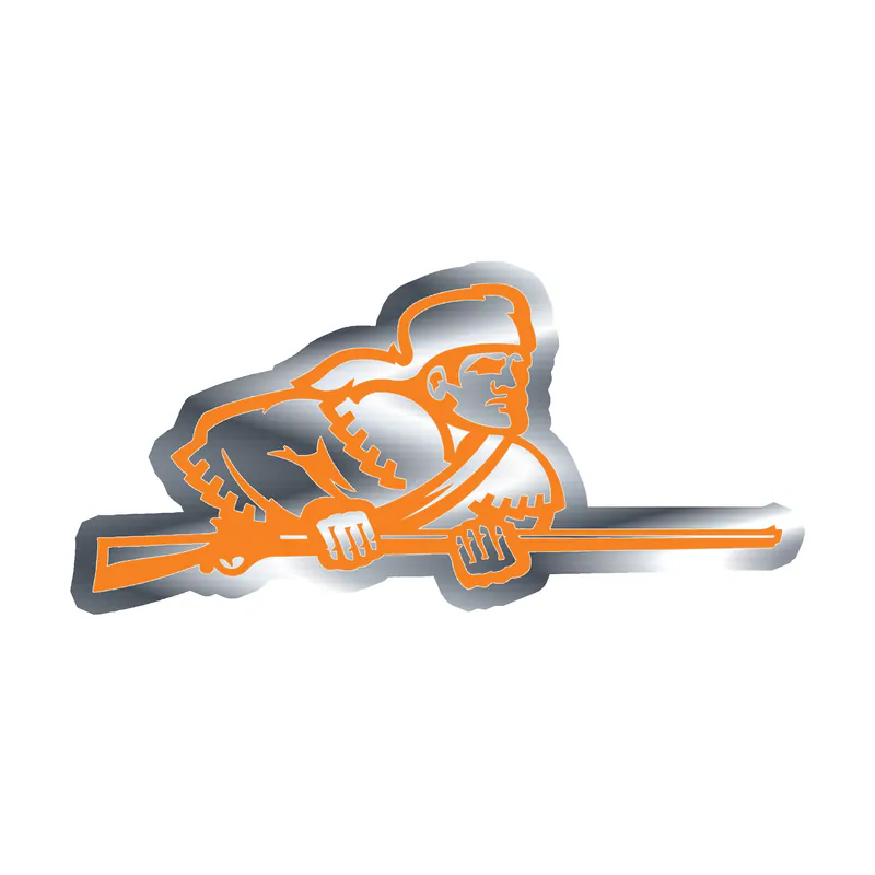 Tennessee Volunteers - Image 6 - Silver Chrome Vinyl Decal - Custom Size