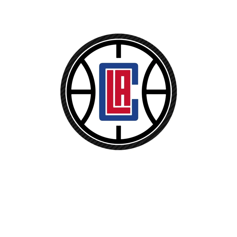 Los Angeles Clippers - Image 6 - Carbon Fiber Vinyl Sticker - Custom Size