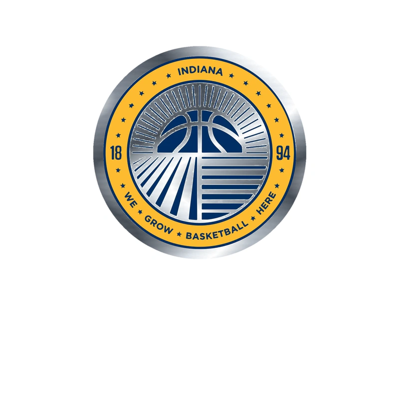 Indiana Pacers - Image 7 - Silver Chrome Vinyl Sticker - Custom Size