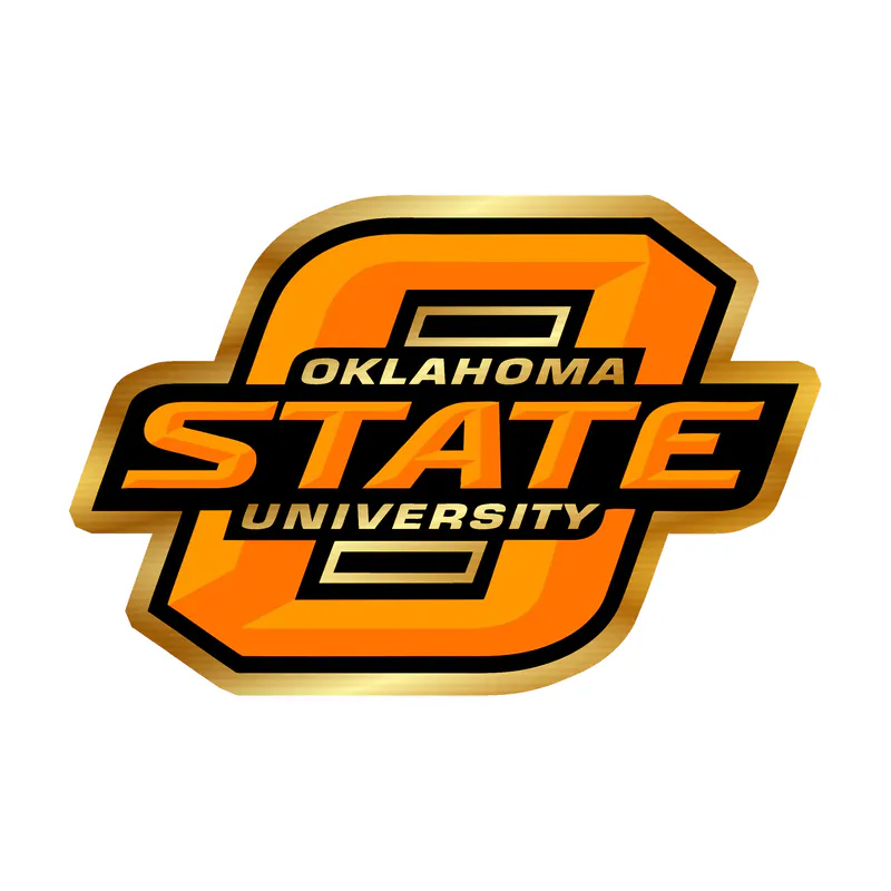 Oklahoma State University Cowboys - Image 4 - Gold Chrome Vinyl Decal - Custom Size
