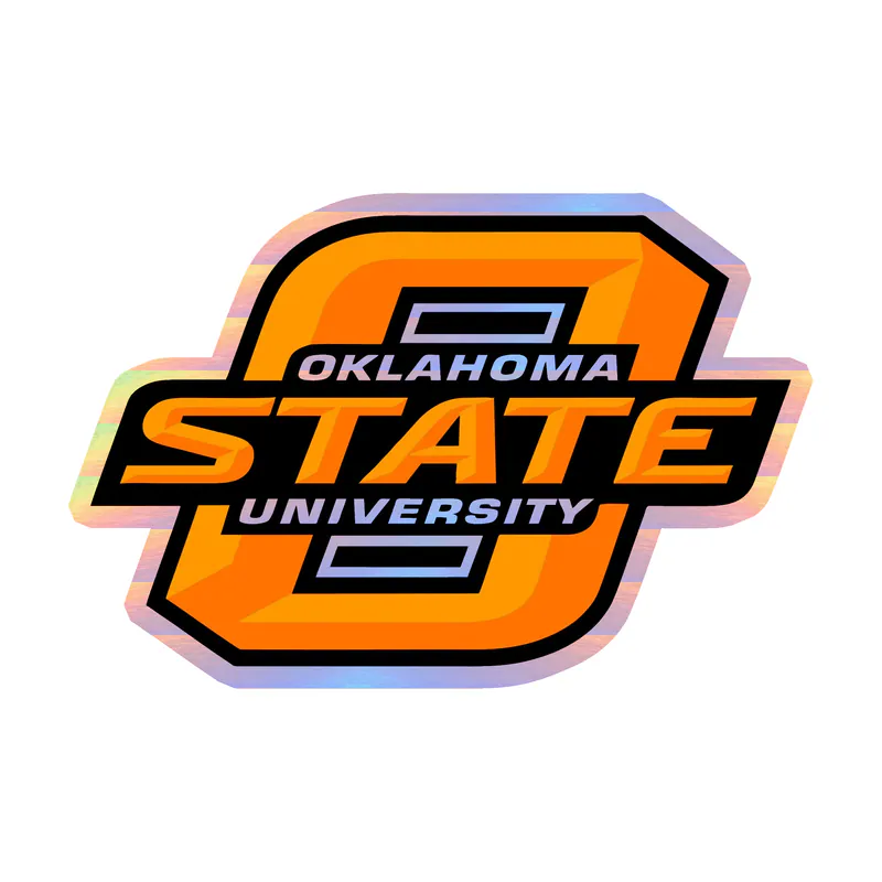 Oklahoma State University Cowboys - Image 4 - Holographic Vinyl Decal - Custom Size
