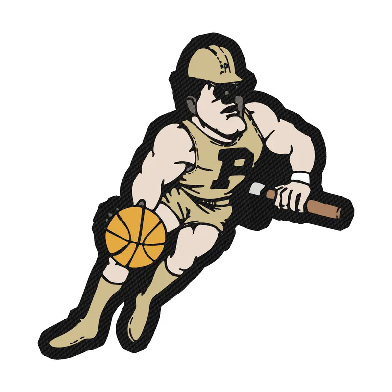 Purdue Boilermakers - Image 3 - Carbon Fiber Vinyl Sticker - Custom Size