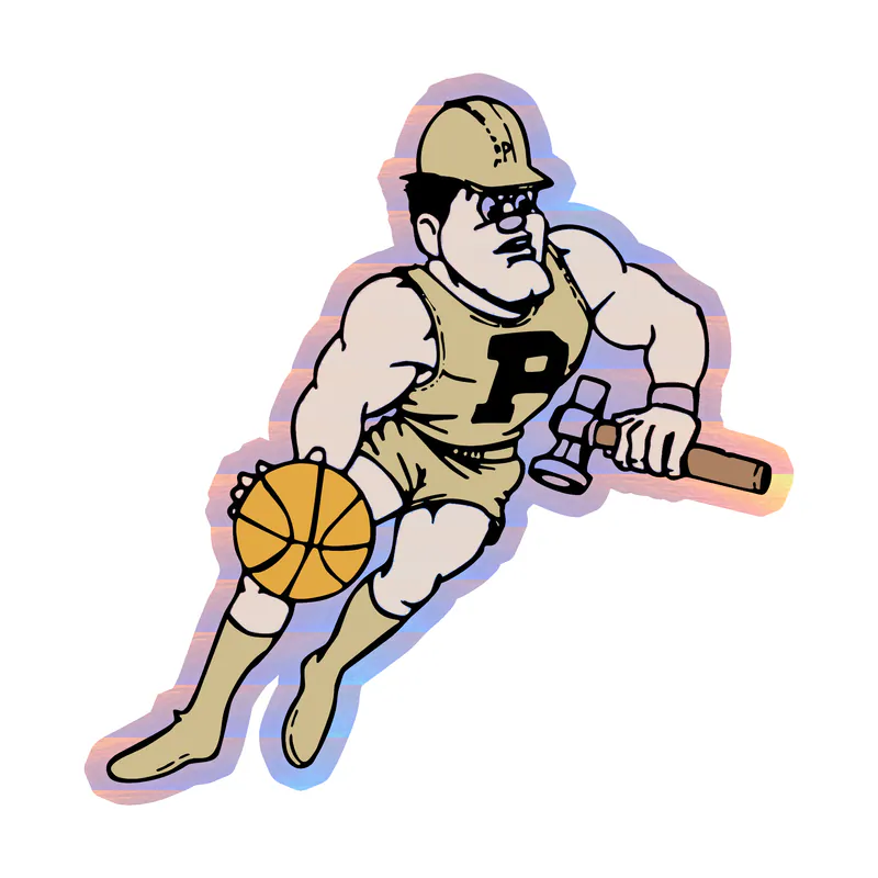 Purdue Boilermakers - Image 3 - Holographic Vinyl Sticker - Custom Size