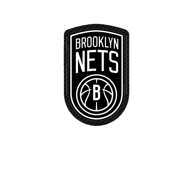 Brooklyn Nets - Image 1 - Carbon Fiber Vinyl Sticker - Custom Size