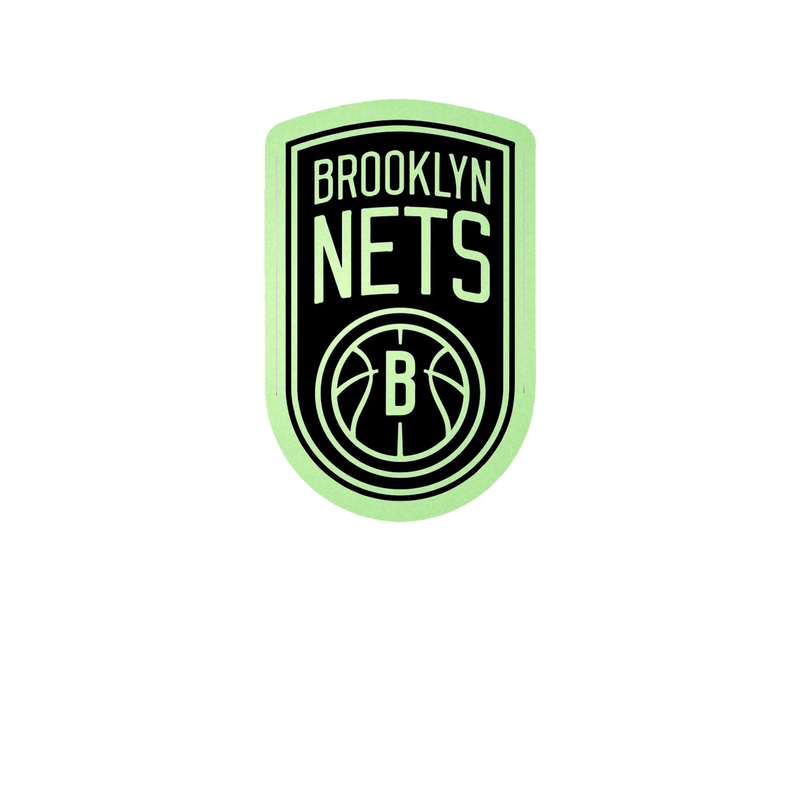 Brooklyn Nets - Image 1 - Glow in the Dark Vinyl Sticker - Custom Size