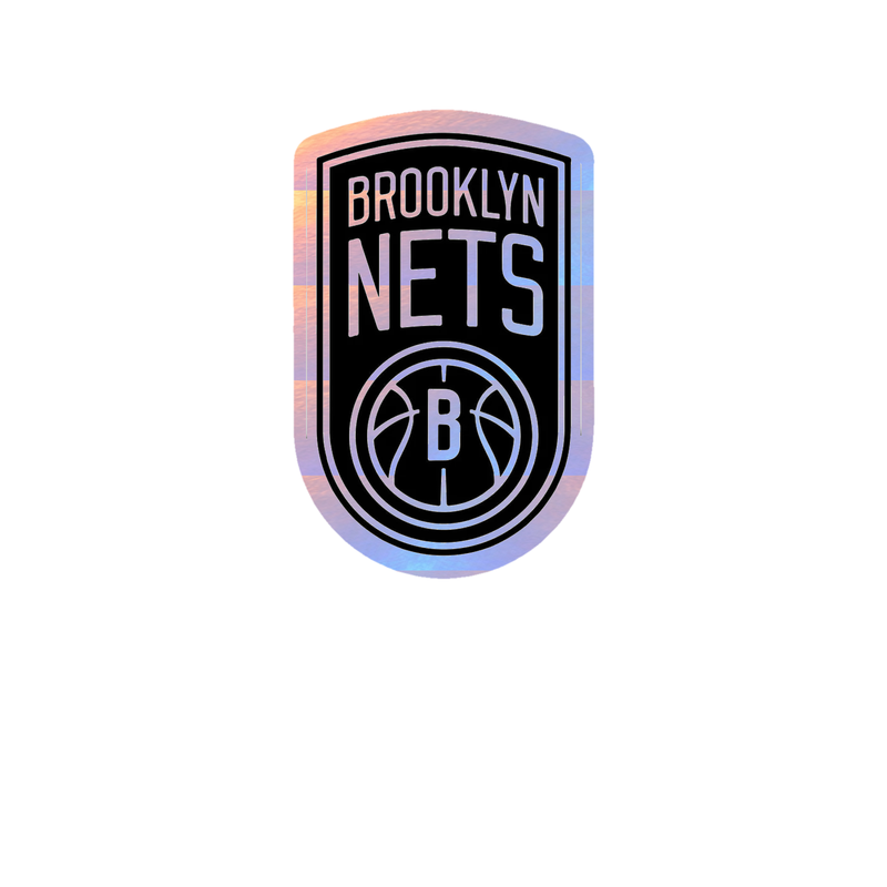 Brooklyn Nets - Image 1 - Holographic Vinyl Sticker - Custom Size