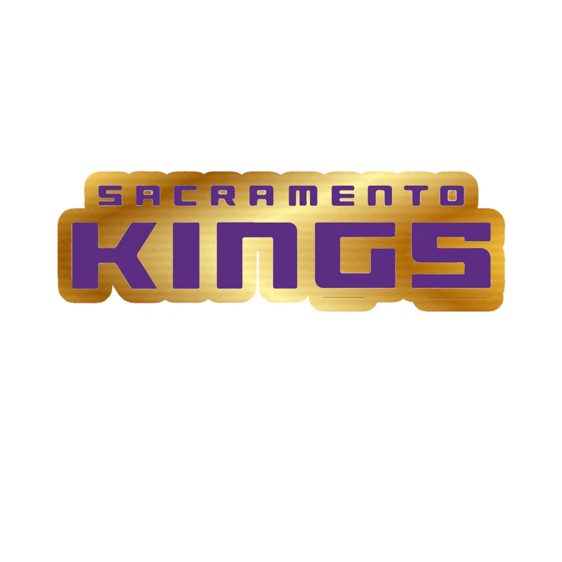 Sacramento Kings - Image 10 - Gold Chrome Vinyl Sticker - Custom Size