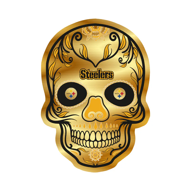 Pittsburgh Steelers - Image 10 - Gold Chrome Vinyl Sticker - Custom Size