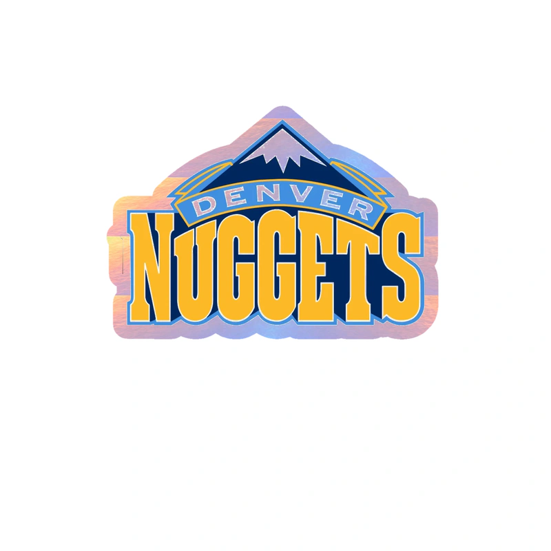 Denver Nuggets - Image 5 - Holographic Vinyl Sticker - Custom Size