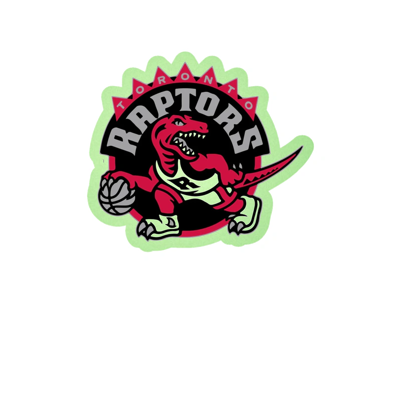 Toronto Raptors - Image 10 - Glow in the Dark Vinyl Sticker - Custom Size