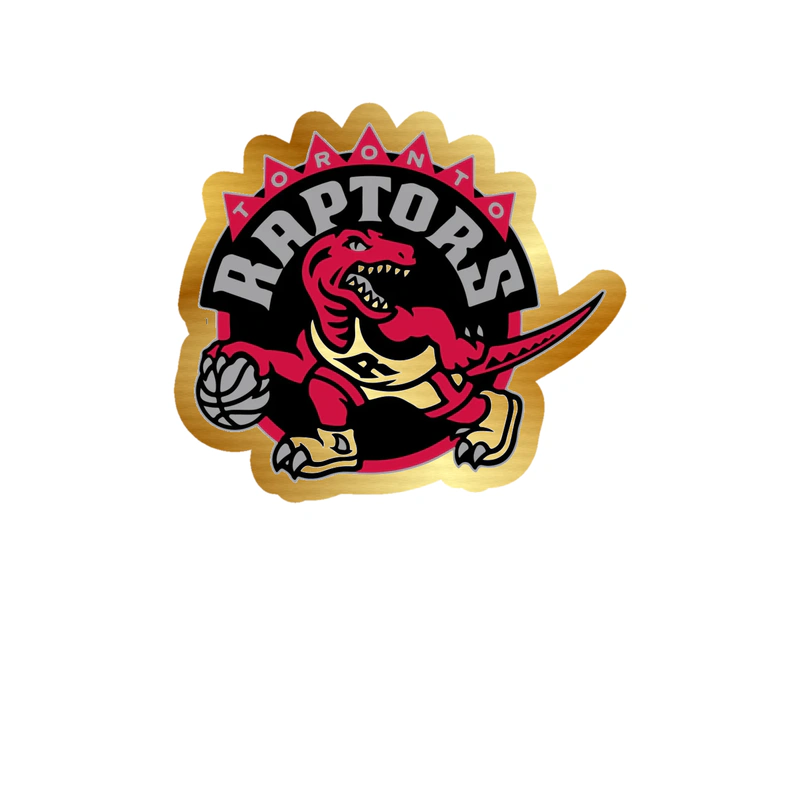 Toronto Raptors - Image 10 - Gold Chrome Vinyl Sticker - Custom Size