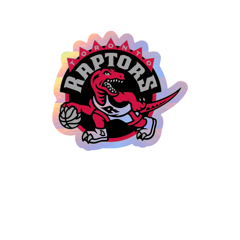 Toronto Raptors - Image 10 - Holographic Vinyl Sticker - Custom Size