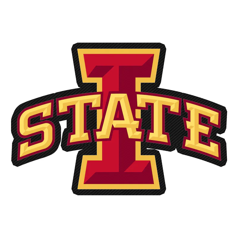 Iowa State Cyclones - Image 2 - Carbon Fiber Vinyl Decal - Custom Size