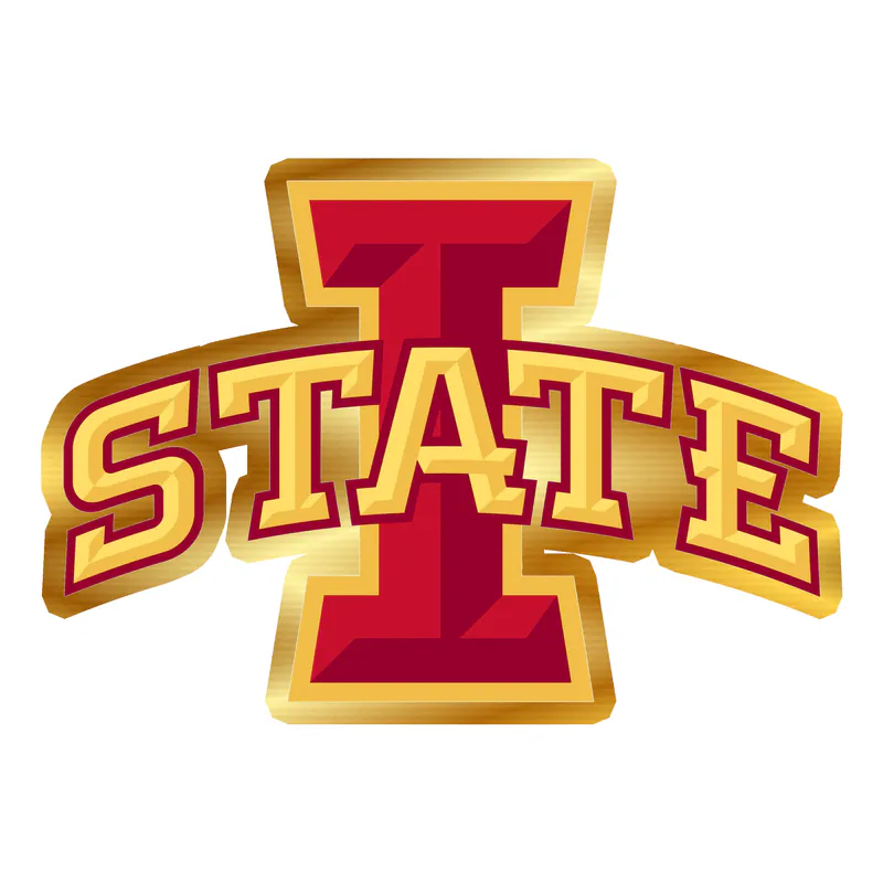 Iowa State Cyclones - Image 2 - Gold Chrome Vinyl Decal - Custom Size