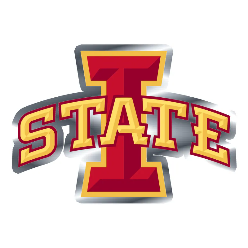 Iowa State Cyclones - Image 2 - Silver Chrome Vinyl Decal - Custom Size