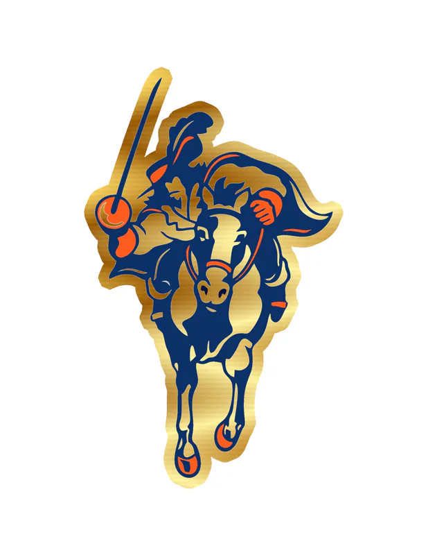 Virginia Cavaliers - Image 3 - Gold Chrome Vinyl Decal - Custom Size