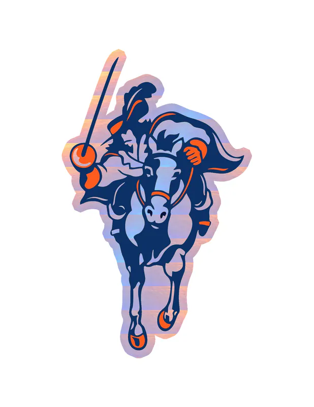 Virginia Cavaliers - Image 3 - Holographic Vinyl Decal - Custom Size