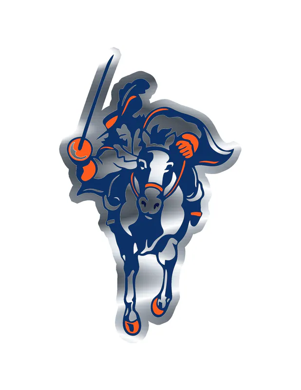Virginia Cavaliers - Image 3 - Silver Chrome Vinyl Decal - Custom Size