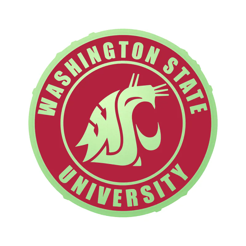 Washington State Cougars - Image 2 - Glow in the Dark Vinyl Decal - Custom Size