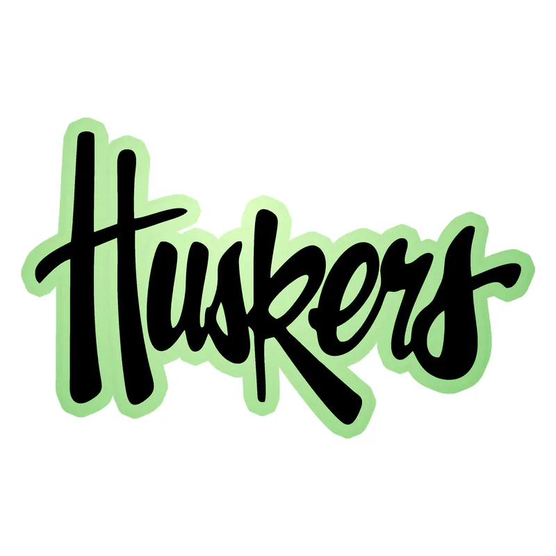 Nebraska Cornhuskers - Image 5 - Glow in the Dark Vinyl Decal - Custom Size