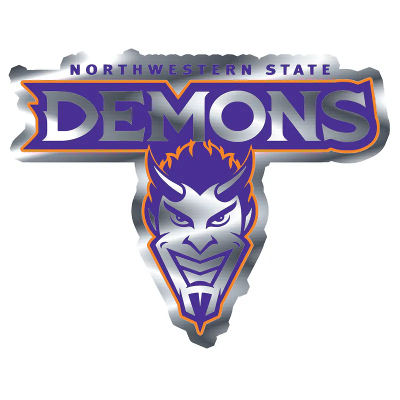 Northwestern State - Image 5 - Silver Chrome Vinyl Decal - Custom Size