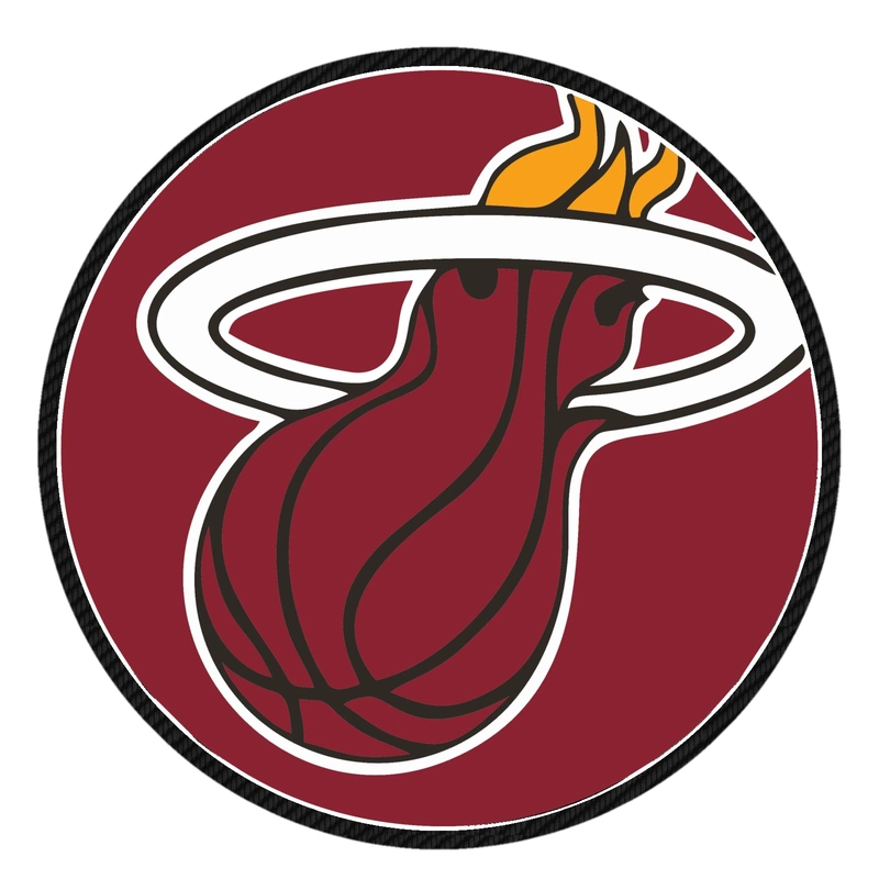 Cleveland Cavaliers vs Miami Heat Carbon Fiber Vinyl Sticker - Custom Size