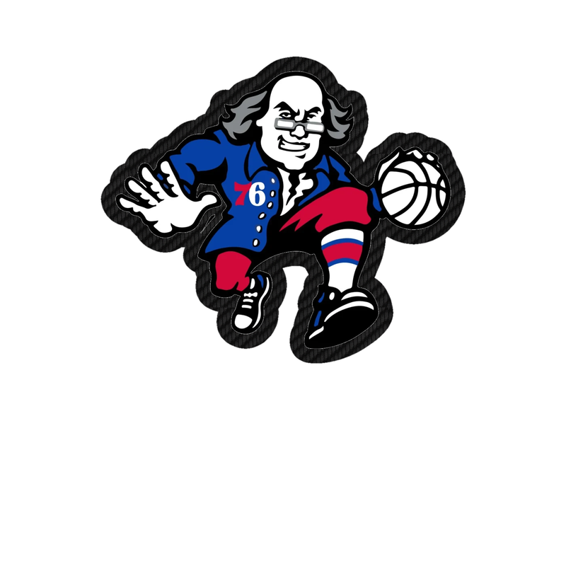 Philadelphia 76ers - Image 9 - Carbon Fiber Vinyl Sticker - Custom Size