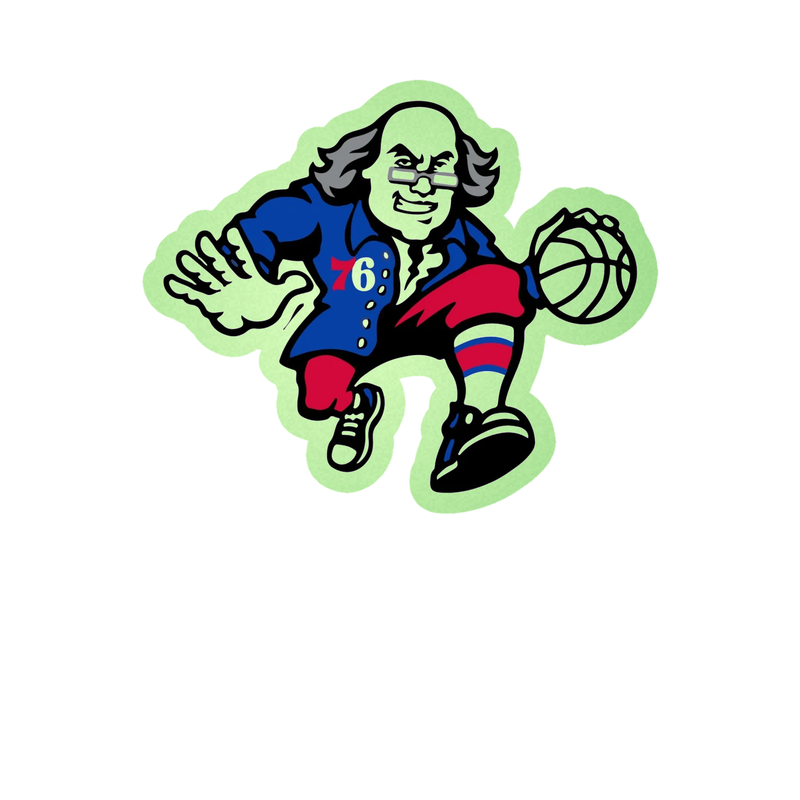 Philadelphia 76ers - Image 9 - Glow in the Dark Vinyl Sticker - Custom Size