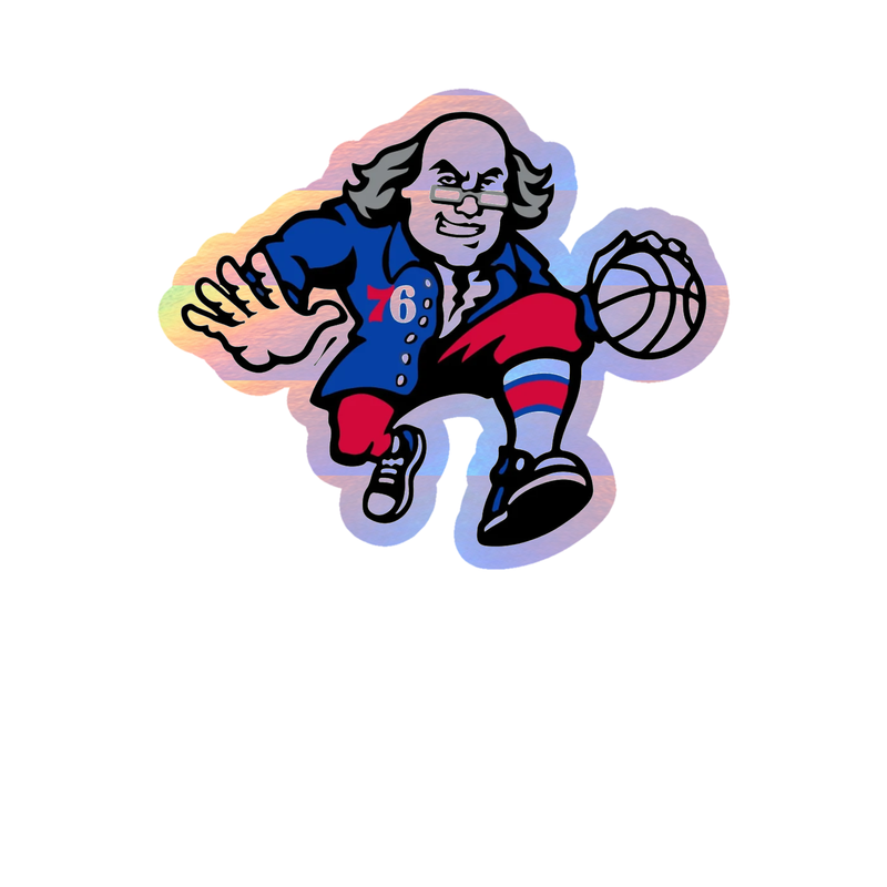 Philadelphia 76ers - Image 9 - Holographic Vinyl Sticker - Custom Size