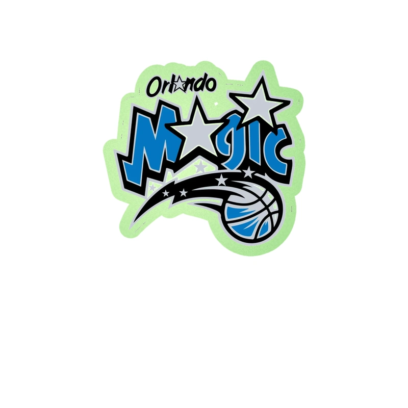 Orlando Magic - Image 1 - Glow in the Dark Vinyl Sticker - Custom Size