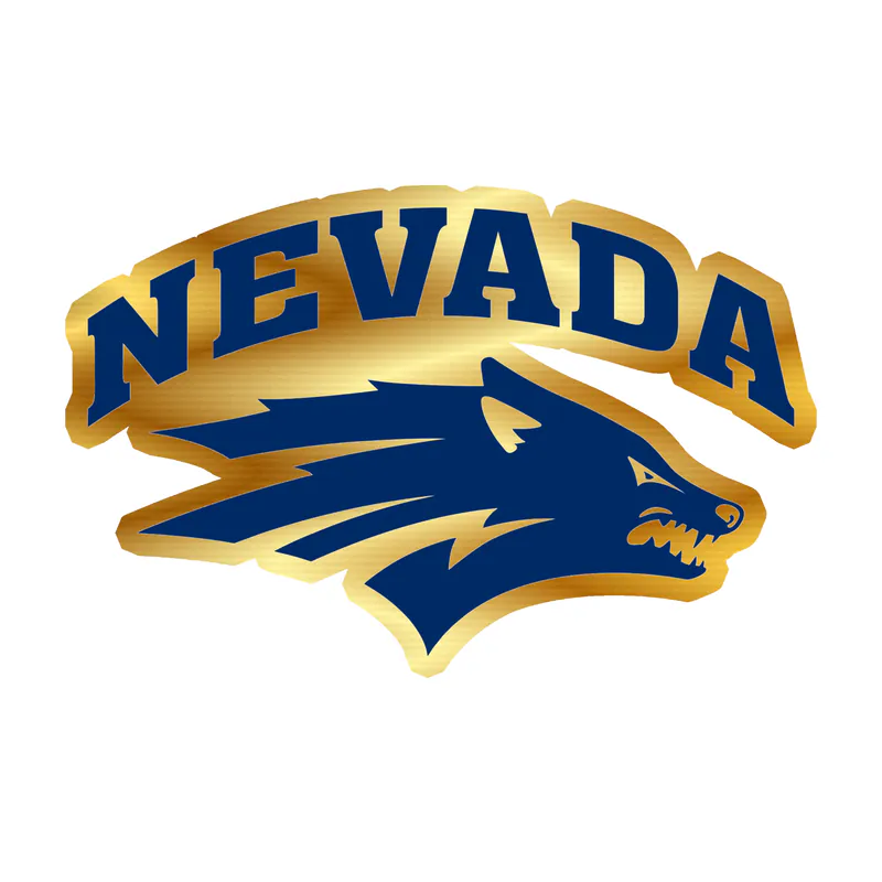 University of Nevada Reno - Image 3 - Gold Chrome Vinyl Sticker - Custom Size