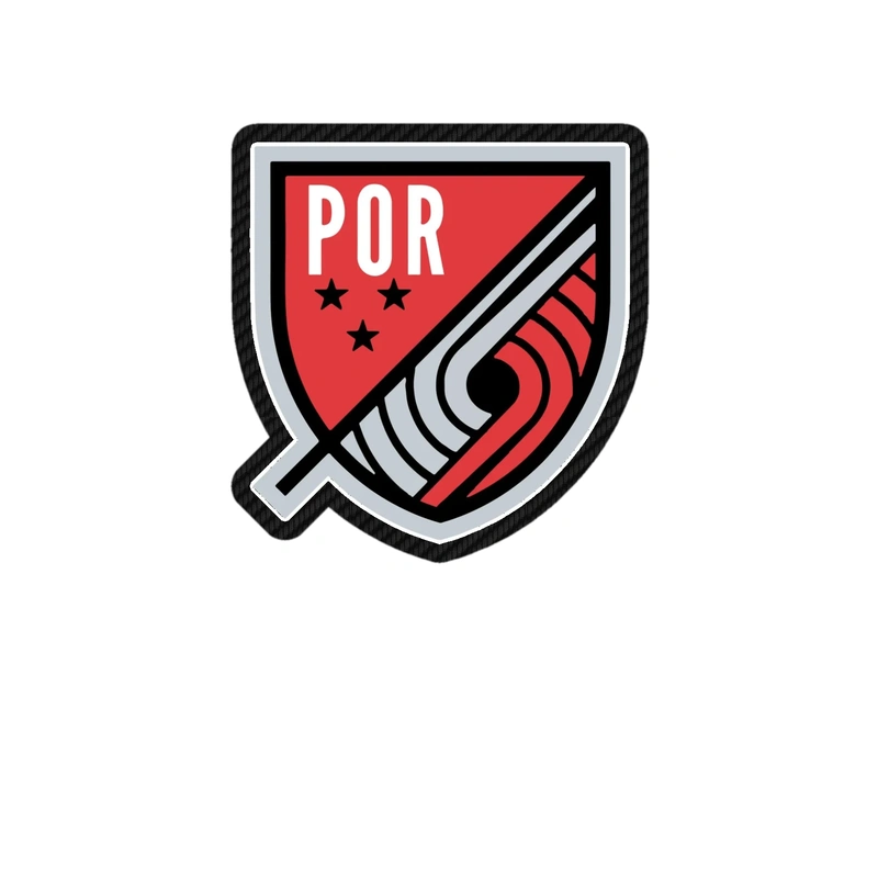 Portland Trail Blazers - Image 4 - Carbon Fiber Vinyl Sticker - Custom Size