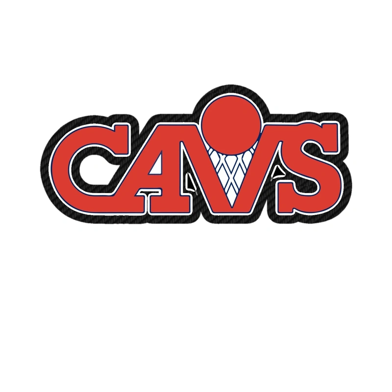 Cleveland Cavaliers - Cavs - Carbon Fiber Vinyl Sticker - Custom Size