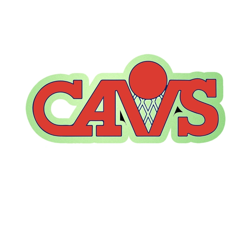 Cleveland Cavaliers - Cavs - Glow in the Dark Vinyl Sticker - Custom Size
