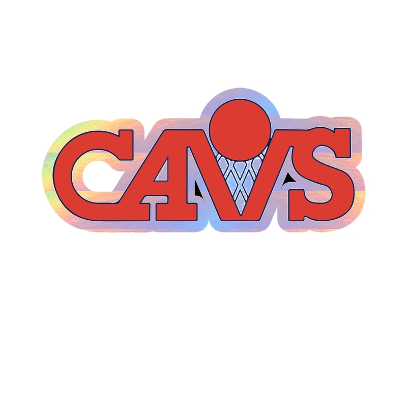 Cleveland Cavaliers - Cavs - Holographic Vinyl Sticker - Custom Size